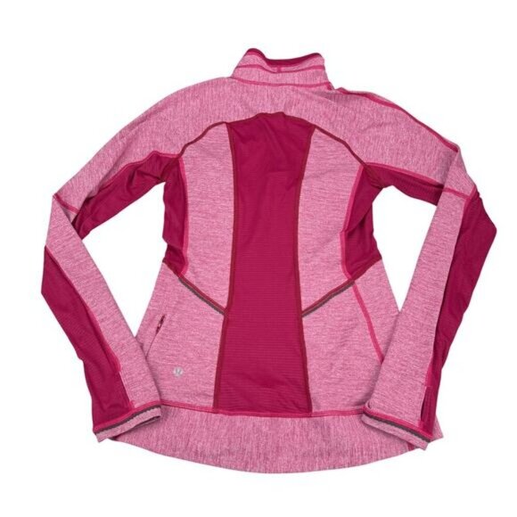 Lululemon Run For Gold 1/2 Zip Heathered Bumble Berry Size 4 - Picture 11 of 13